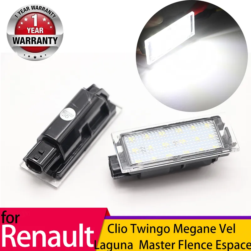 Luces Led For Matrícula Renault Clio Megane Master, 2 Unida | Cuotas