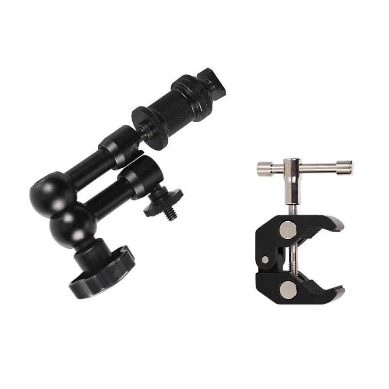 Nitze Cold Shoe Supporto per Monitor QR Lock, Supporto per Monitor per Fotocamera, Camera Monitor Mount a Basso Profilo Regolabile in Inclinazione e Rotazione - N54-G1