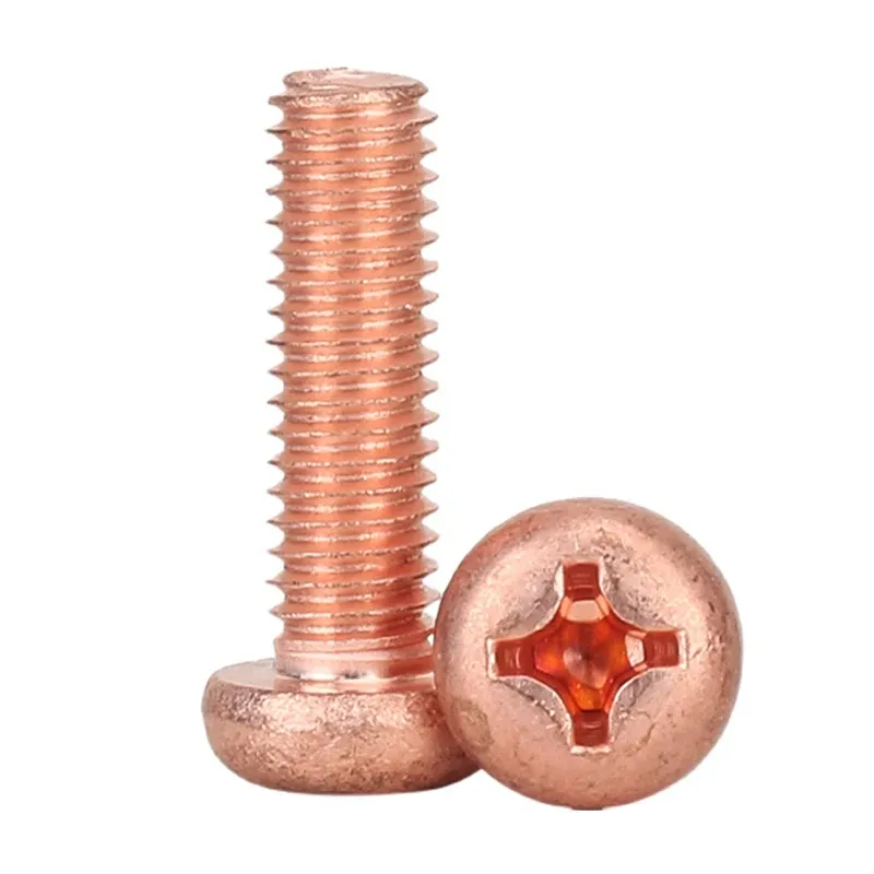 DHgate.com:5-10Pcs M3 M4 M5 M6 T2 Copper Cross Recessed Pan