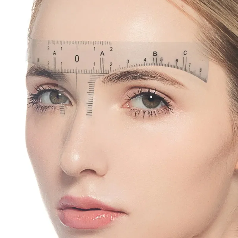 Augenbrauen-Lineal – Wiederverwendbares Messwerkzeug Für Permanent Make-up & Brow-Shaping