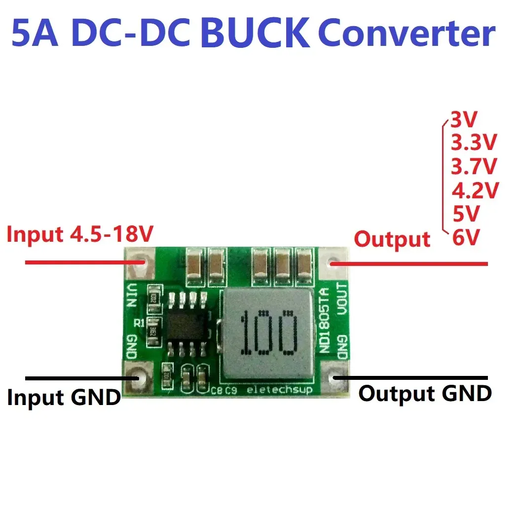 Modulo Scheda Convertore Step Down Buck Mini DC-DC 3A Da 6 V-40 - Foto 11