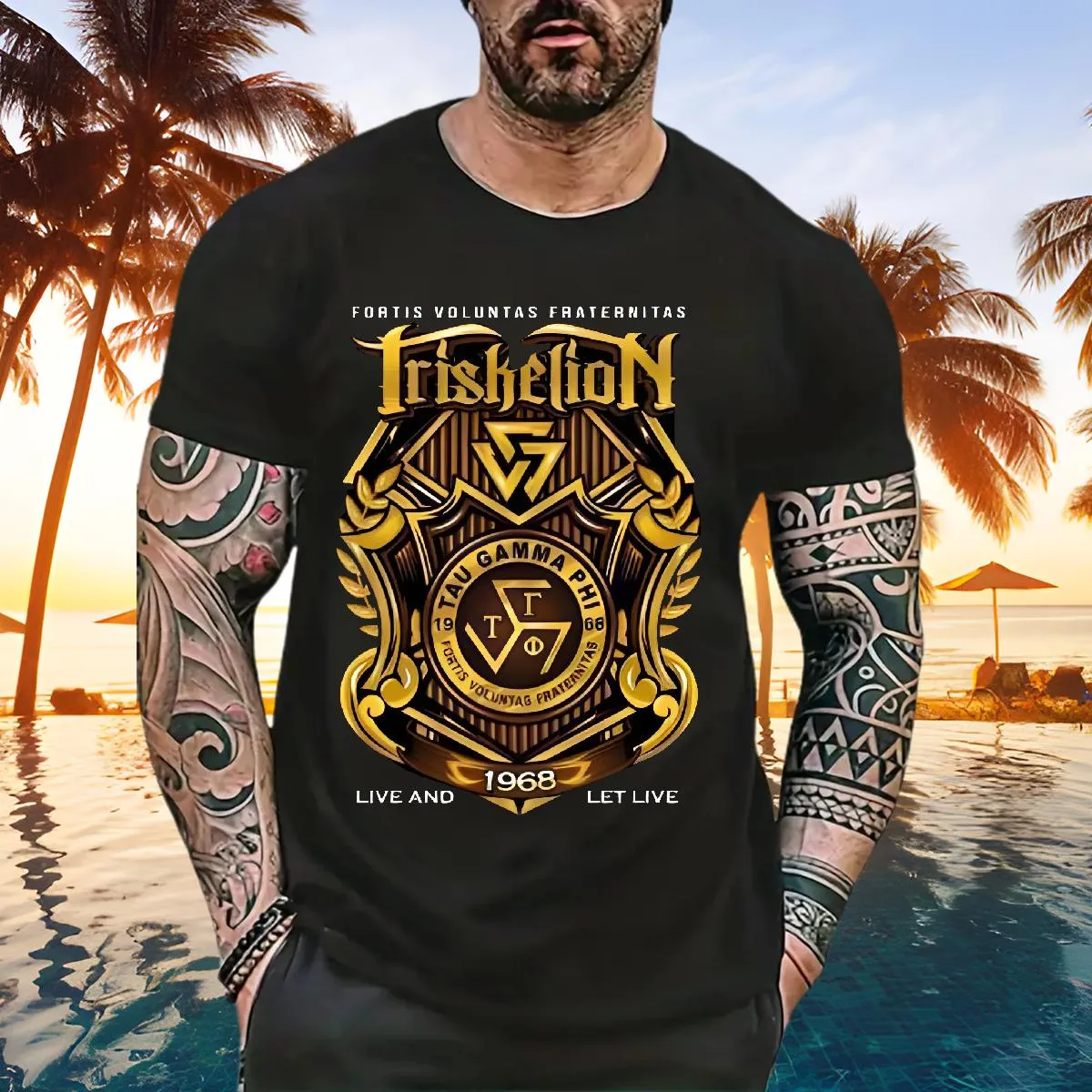 Cool Men T Shirt Cotton Breathable Crew Neck Black Oversized Daily ...