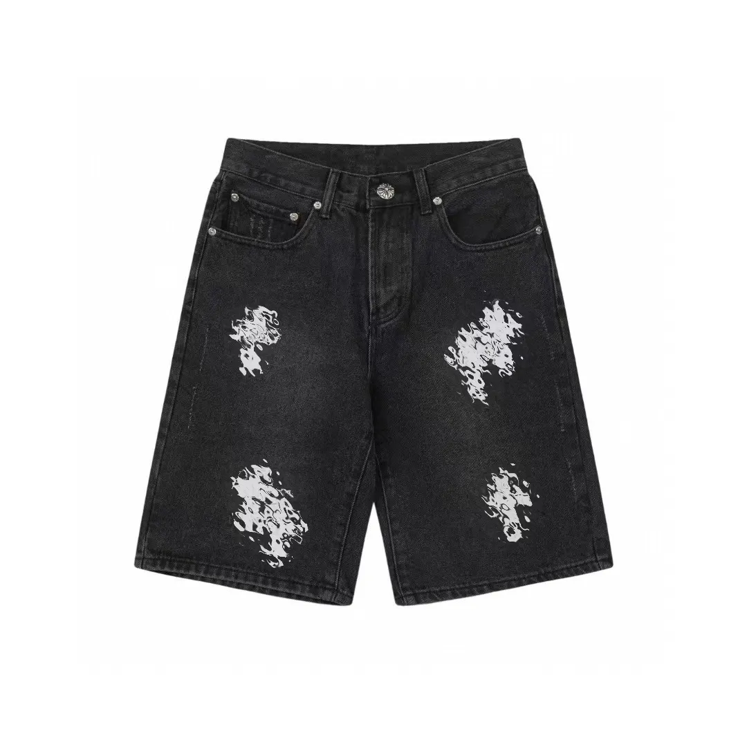 Designer Mens Distressed Black Shorts For Men And Women Designer Mens Distressed Black Shorts For Men And Women