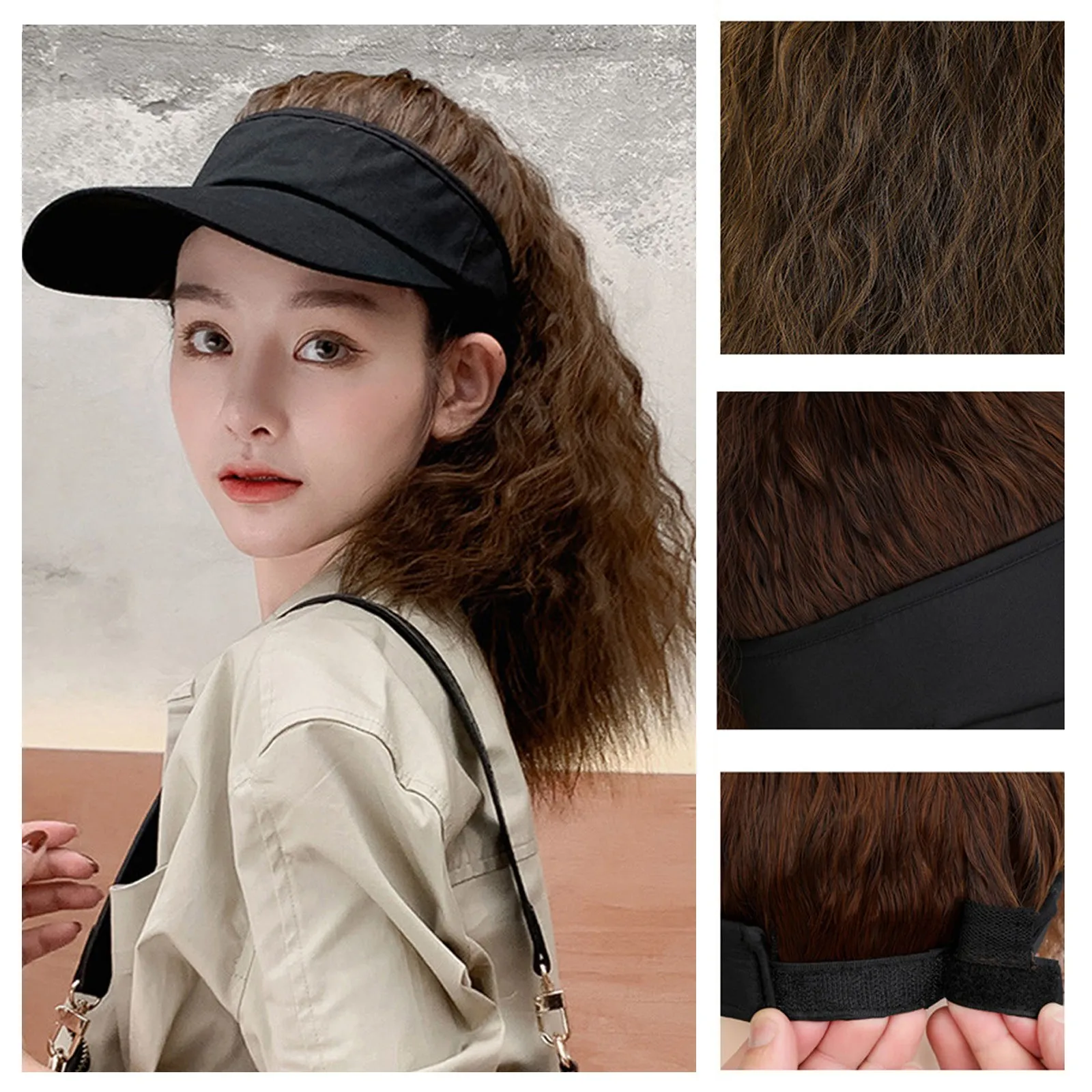 Fake Ponytail Hat With Ponytail Attached NewWomens Baseball Cap