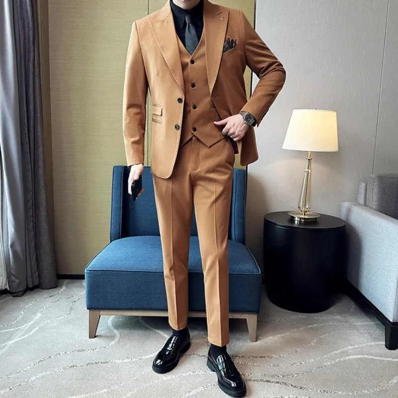 新品即決 Mens Blazers Fit Slim Mens: Set Short Suit Classic Business スーツ・フォーマル・ドレス