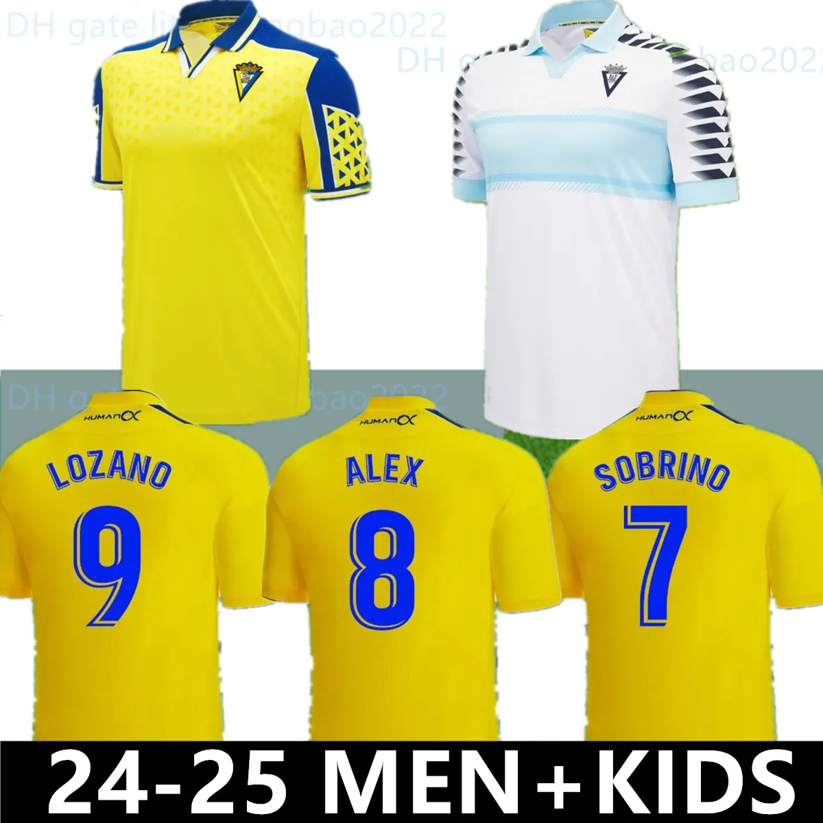 Cadiz CF /24 Soccer Jersey - Official Home & Away Kit, Mens