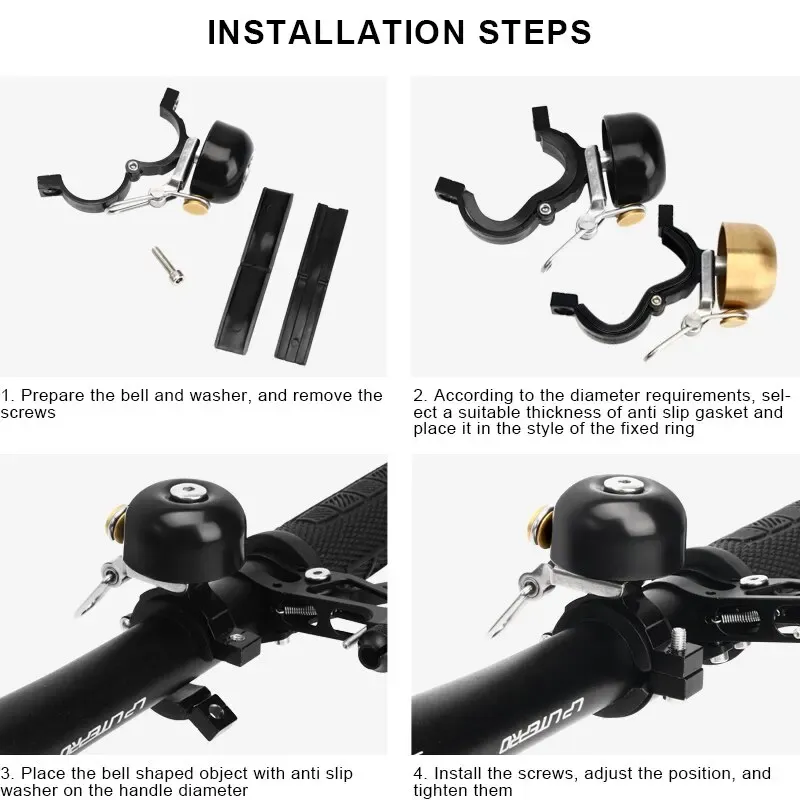 RIDERACE Retro Copper Bicycle Bell With Clear Loud Sound For MTB Bike Mirrors For Handlebars Safety Road Cycling Warning Alarm From Homepro11 8.53 DHgate.Com