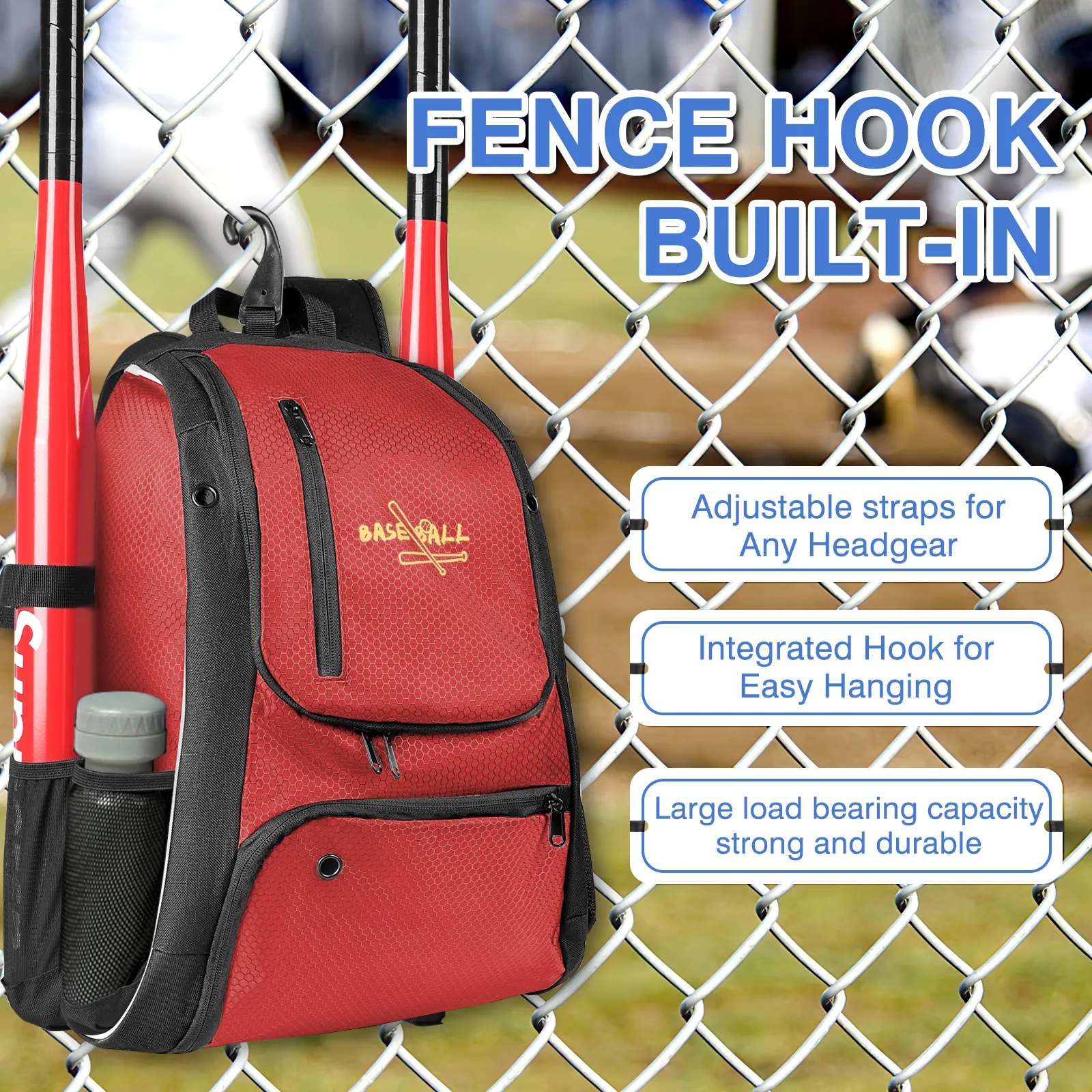 Baseball Bag Softball Bag Waterproof Backpack Bag With Fence Hook Youth Adults Outdoor Baseball Training Match Storage Accessory From 32 79 DHgate