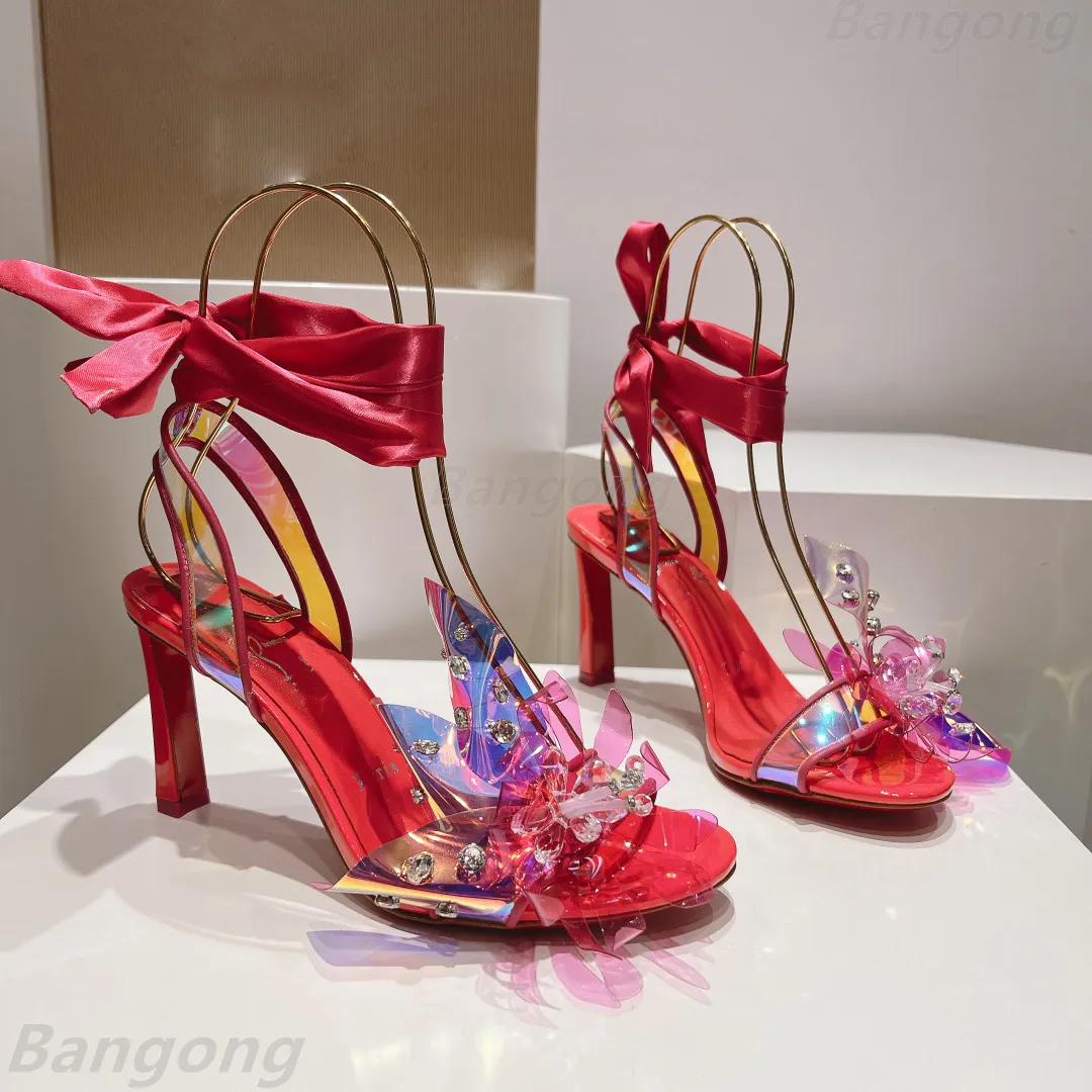 Pink Red Bottom Sparkly Heels Wholesale Designer High Heels Shiny