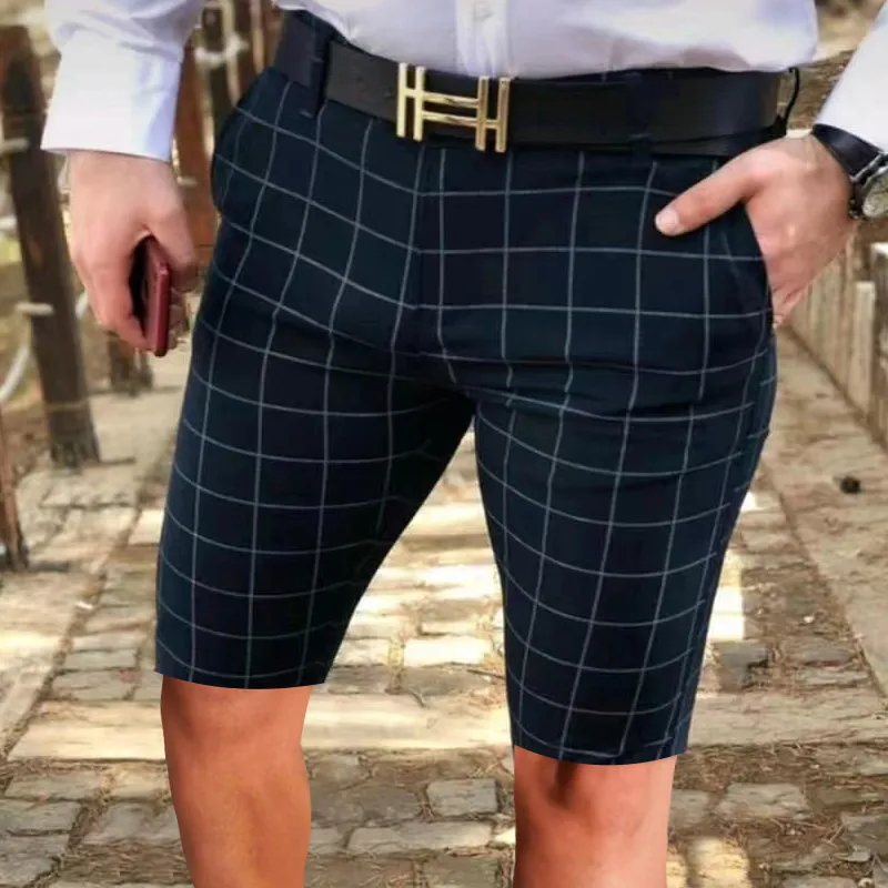 Plaid cropped pants mens deals