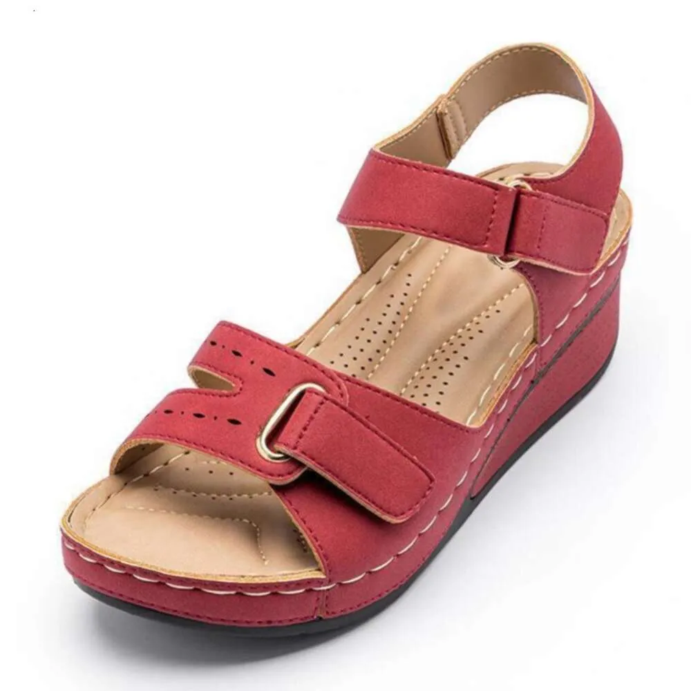 Sandali da donna con zeppa, ortopedici, con fibbia, nuovi, alla moda, estivi, morbidi e sexy, con punta aperta, calzature da donna Ddmysaturn_voghion.com