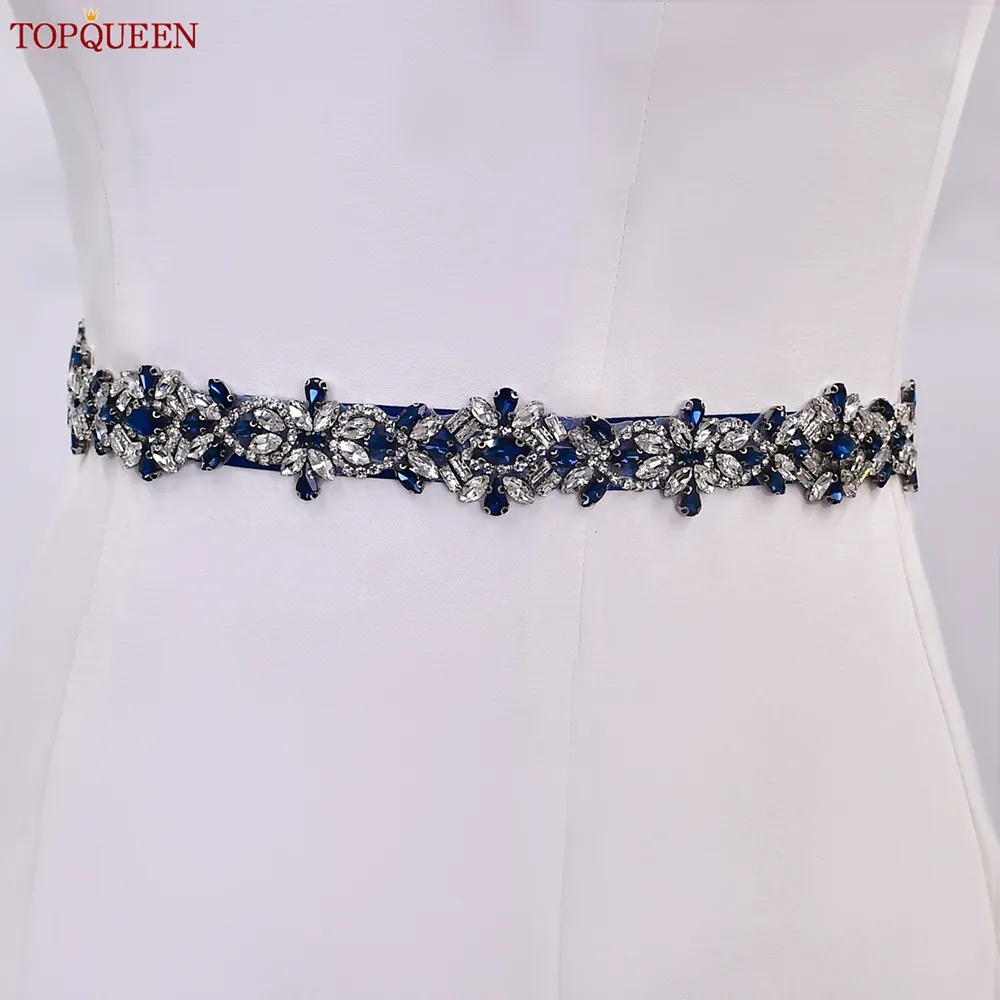 blue belt wedding dress Rhinestone Tiffany Blue Bridal Belt