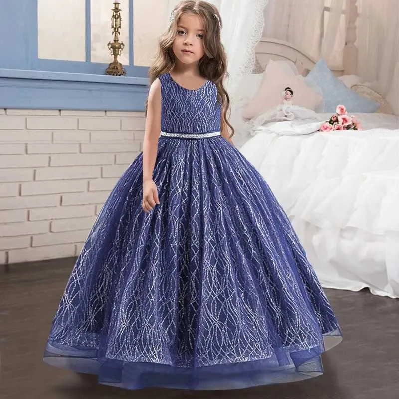 Girls Dress Sleeveless V-neck Sequin Tulle Ball Gown Ankle-Length for Ages  2-12 from Dhgate Girl's Dresses - price 17.05