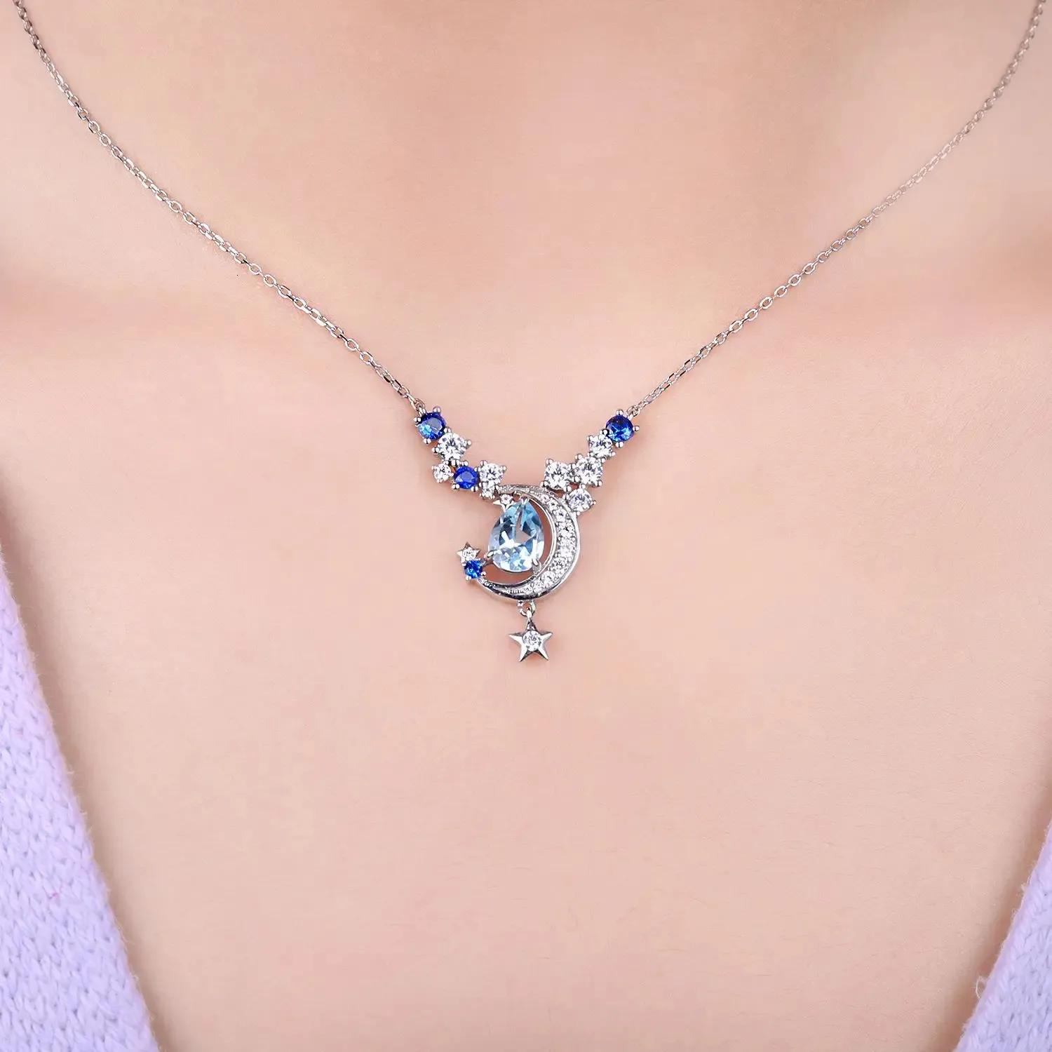 DHgate.com:Sky Blue Topaz & Sapphire 925 Sterling Silver