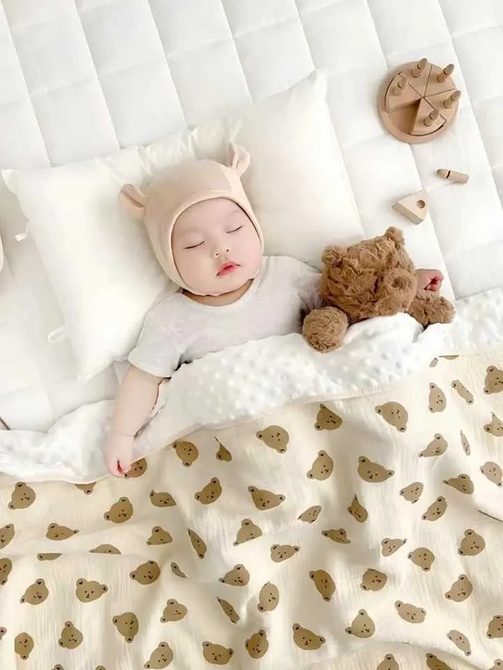 Cute Bear Baby Crib Quilt Comfortable Bean Down Blanket For Boys And Girls Non Toxic And Shrinkable Perfect Gift WX5.28 From Whiff 6.46 DHgate.Com