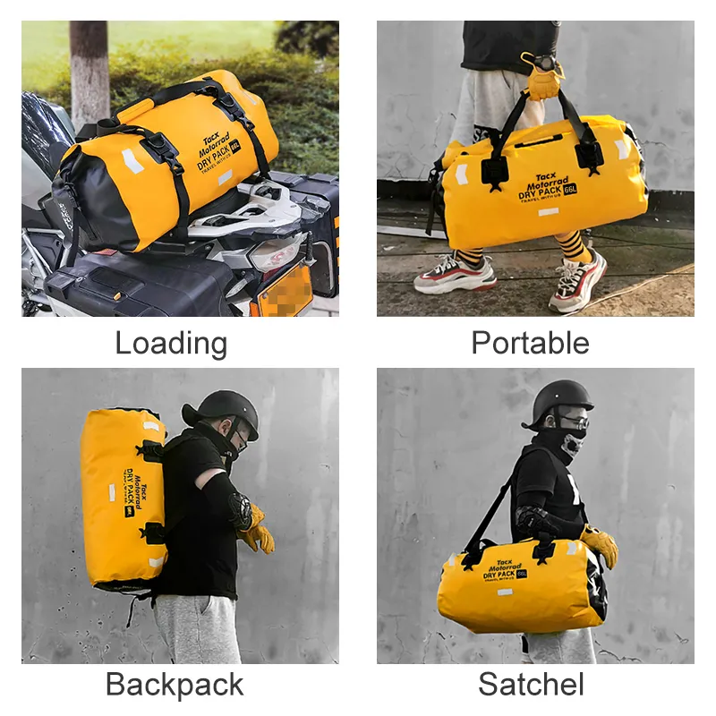 Quick release tail bag outlet