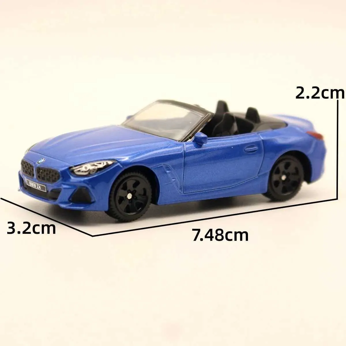 64 Scale Cars Open Top Sports Car Model, Diecast Metal Car