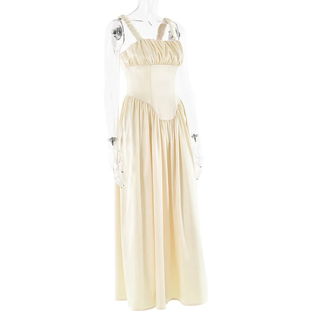 Spaghetti Strap Sleeveless Apricot Black Flora Print Dress for Women Summer  Runway from Dhgate Runway Dresses - price 86.44