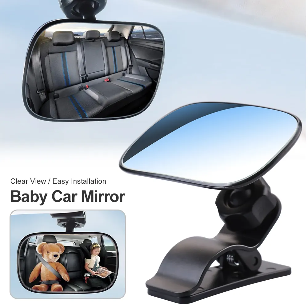 Miroir De Poussette Rotatif Et Réglable - Sécurité Bébé Pour Promenade Ou Vélo