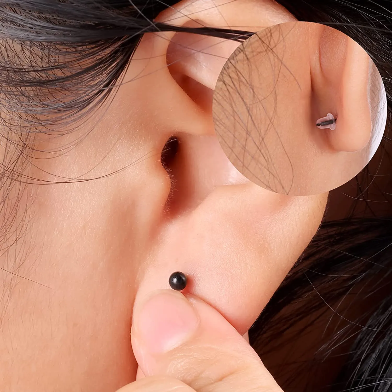 Clear earring spacers 2025