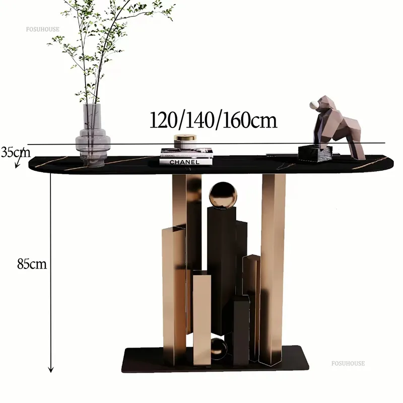 Table De Console Minimaliste Moderne Table Accent De Profil Mince Avec table-de-console-minimaliste-moderne-table-accent-de-profil-mince-avec