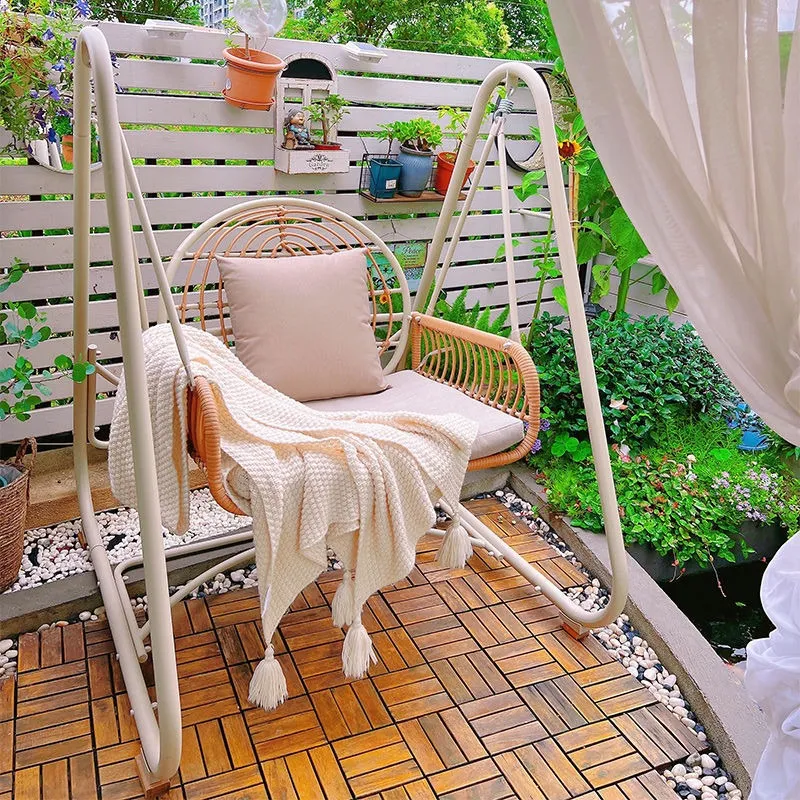 Double Hanging Outdoor Swing Chair With Support For Garden Balcony Beach And Leisure Activities Outdoor Rattan Rocking Chair With Rests Included From Homepro12 1 723.09 DHgate.Com