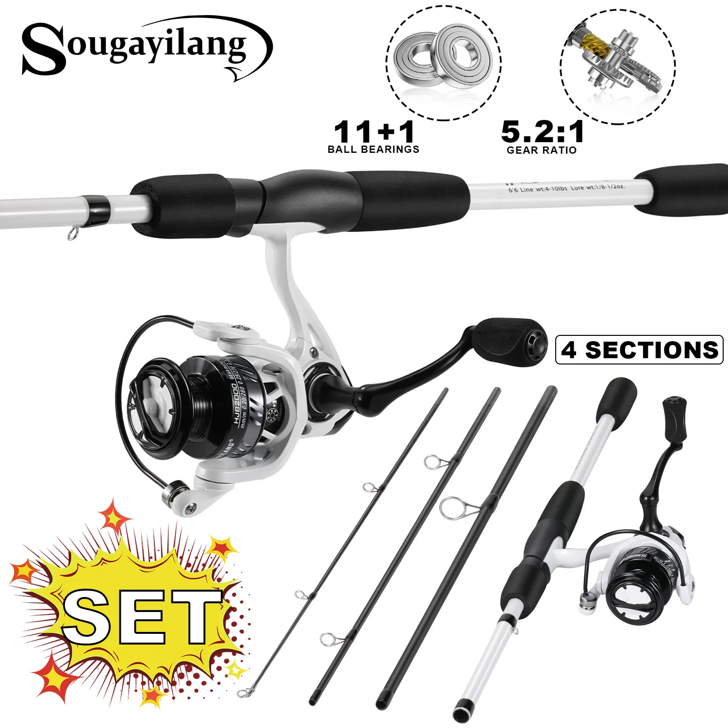 best intermediate fishing pole Richcat Poles and Reels Combo, Fishing Rod and Reel Kits for Adults Telescopic Fishing Rod Set Line Pre-spooled for Saltwaer Freshwater 6.9ft : Sports & Outdoors Bucks best ultra Surf Fishing Best Intermediate Fishing