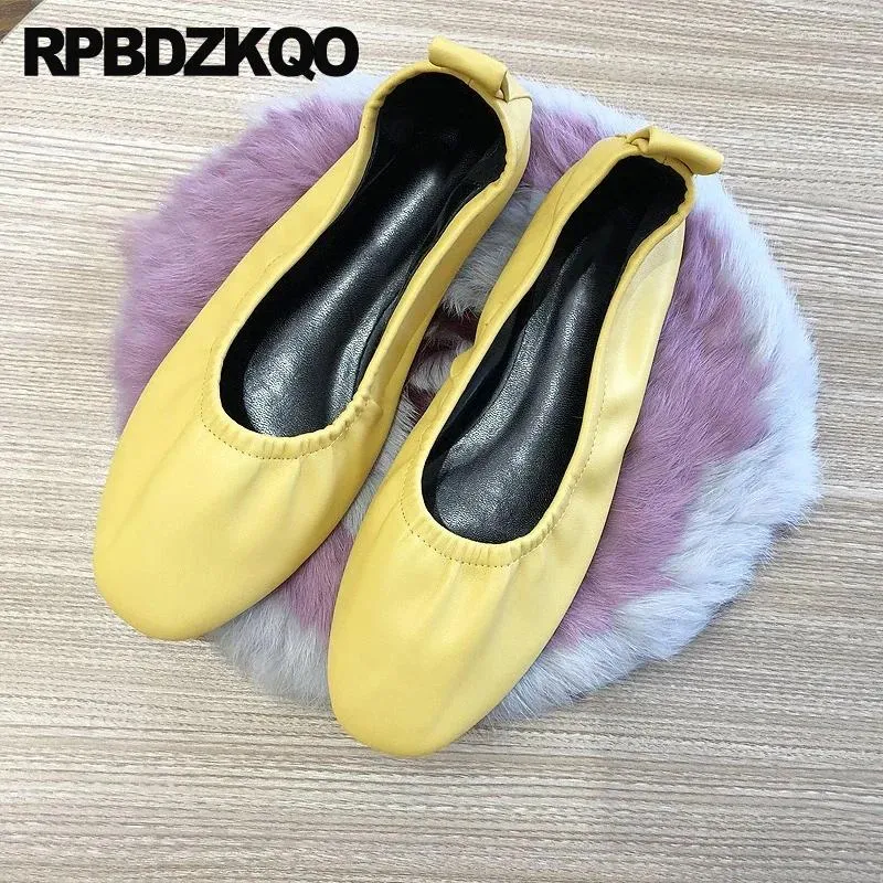 DHgate Womens Silver Metallic Slip On Ballet Flats Large Size 10 11 Comfortable Round Toe Foldable Glove Shoes Shoes Accessories