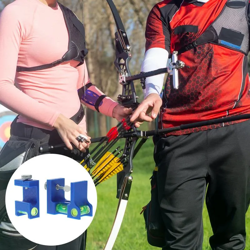 Archery Bow Leveling Bubble For Compound Bows Easy Mount Adjustable String And Arrow Accuracy