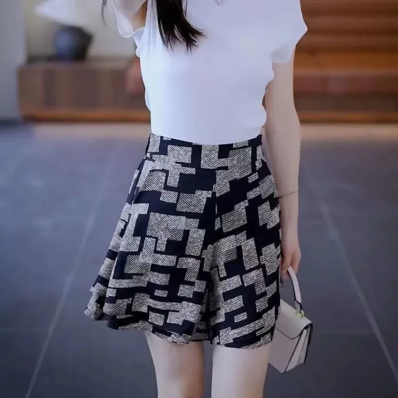 Skirt pants ruffle hotsell