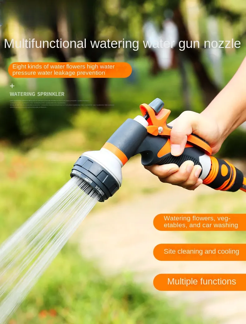 Nozzle Water Steel High Pressure Water Spray Nozzle For 1/2 Hose Pipe Car & Bike Wash Water Jet Hose For Window Cleaning Water Nozzle Gardening Water Sprayer Nozzle Without Hose