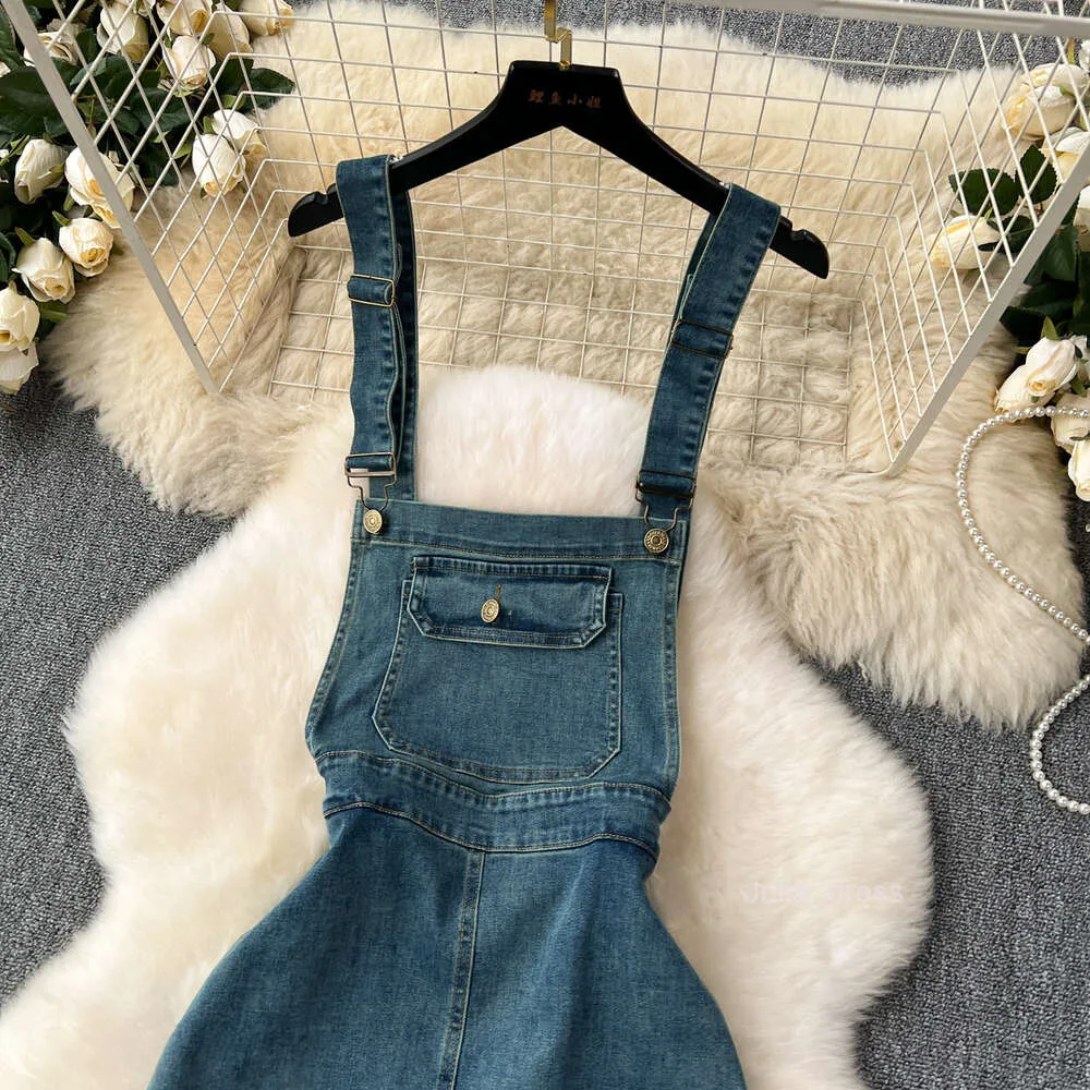 white christmas dresses Vivi Mini Skirt Overalls Xs / Medium Wash main image 1
