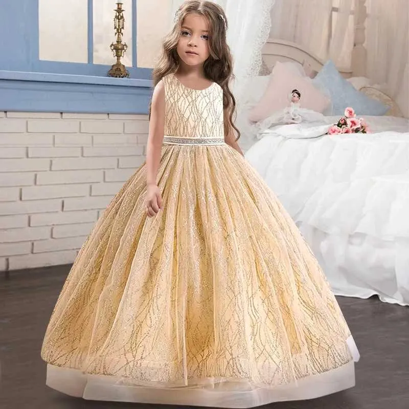 Girls Dress Sleeveless V-neck Sequin Tulle Ball Gown Ankle-Length for Ages  2-12 from Dhgate Girl's Dresses - price 17.05