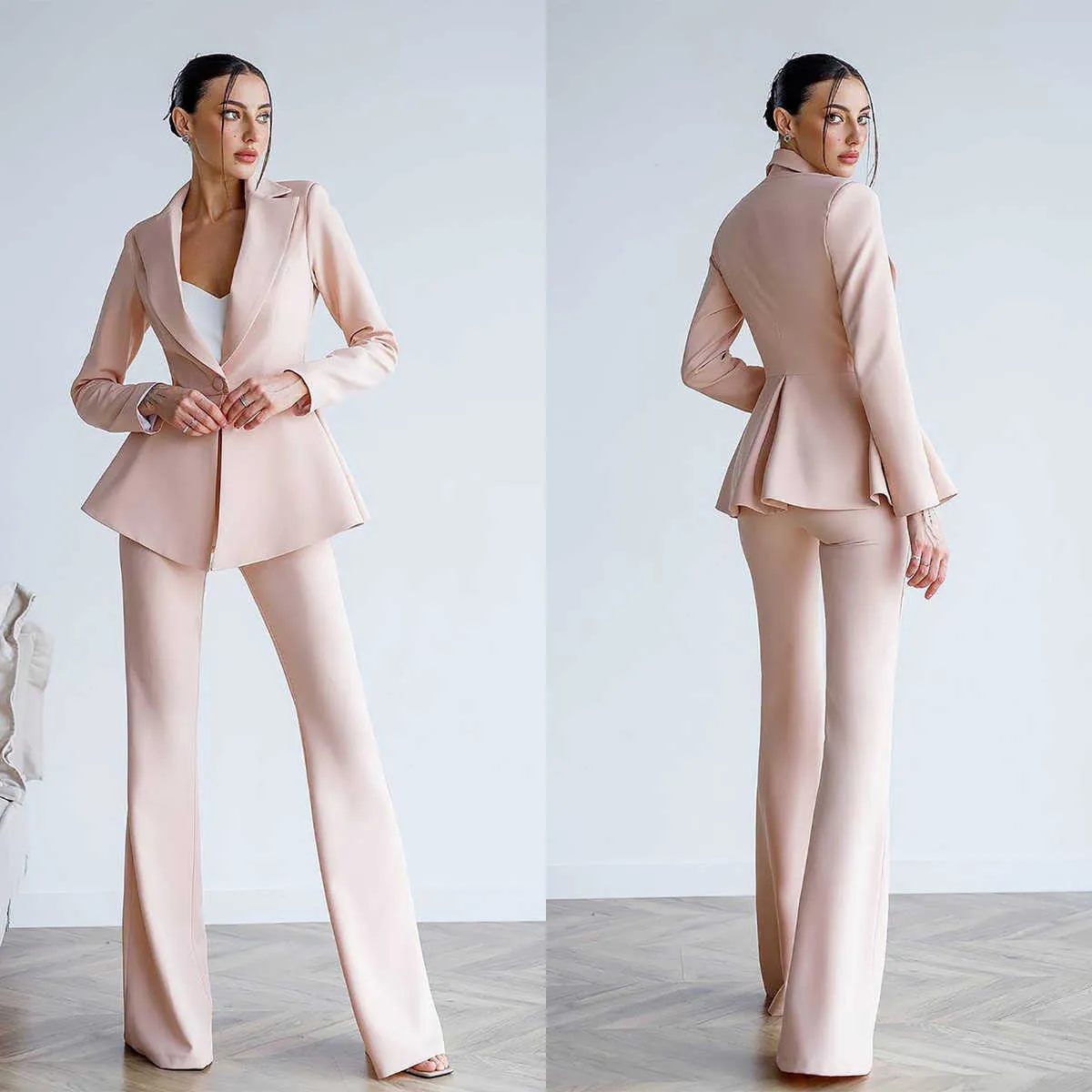 Blush pant suit sale
