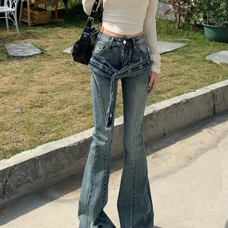 パンツ Made in Japan 00s white flared denim Y2K Y2k white jeans