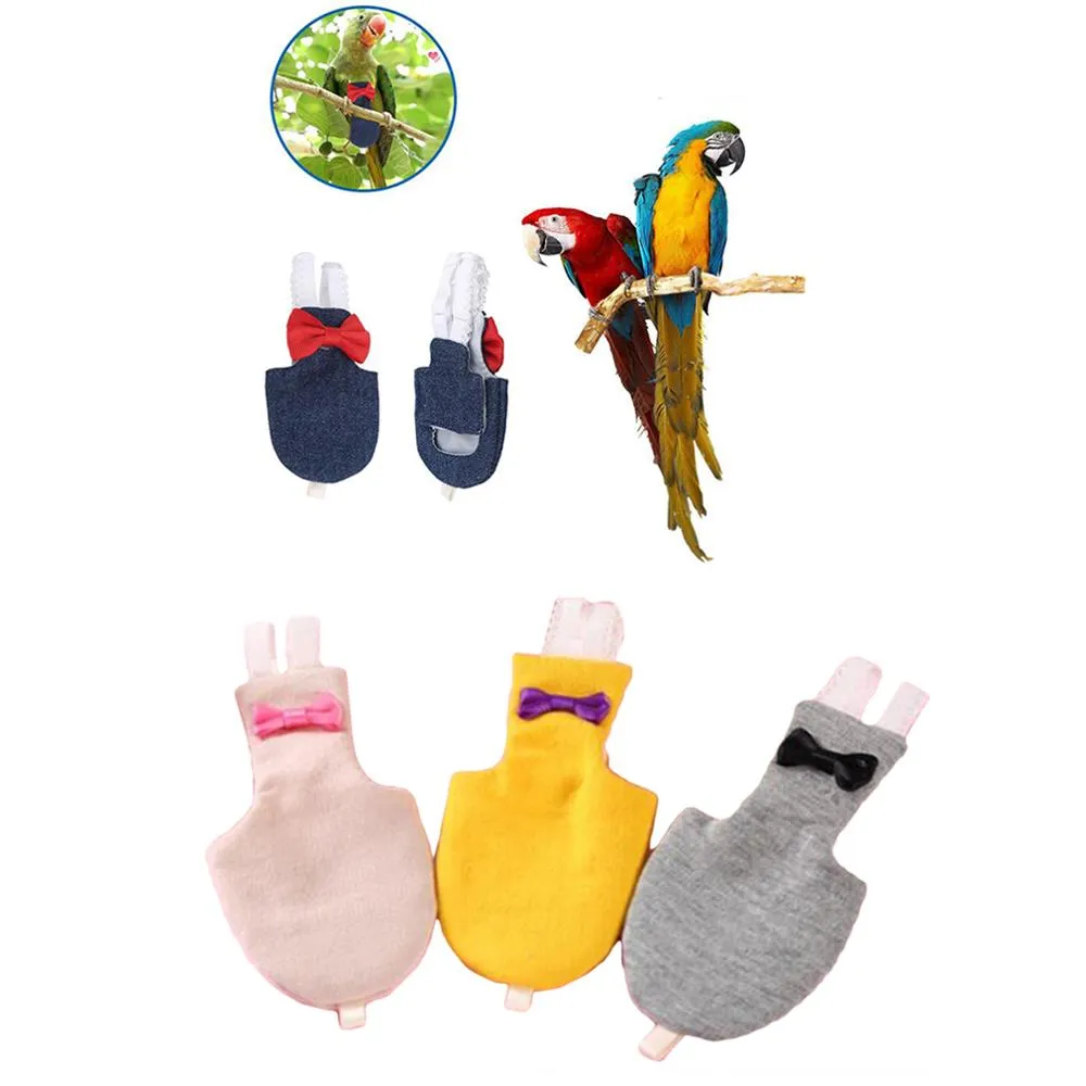 Colorful Bird Diaper Flight Suit for Small to Medium Parrots ...