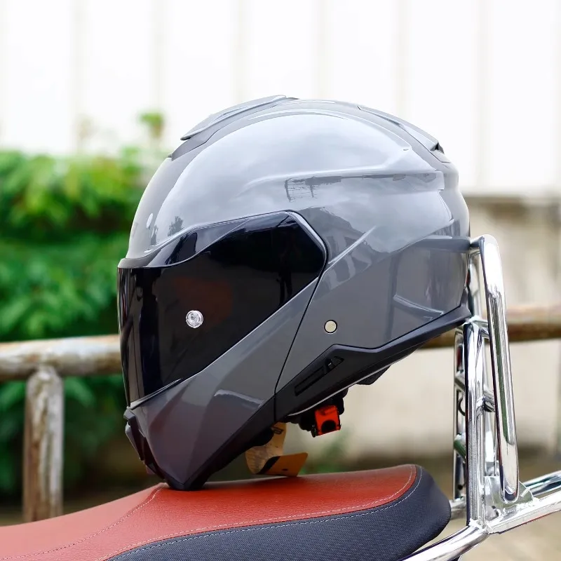 GSB Uncovered Motorcycle Helmet For Men And Women Double Lens