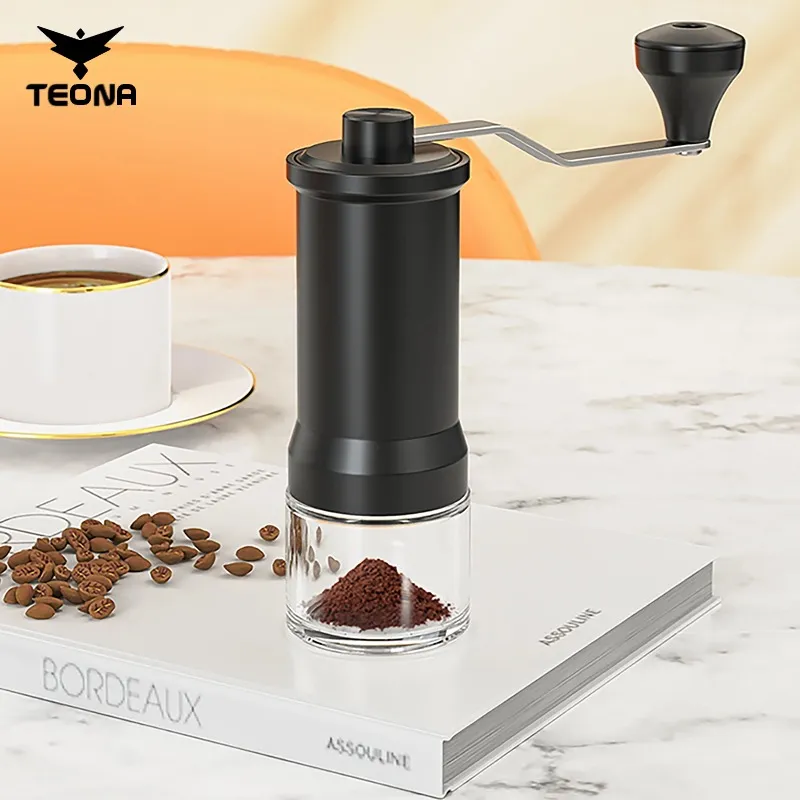 Hand Cranked Coffee Grinder: Teona T01 Manual Bean Grinder For