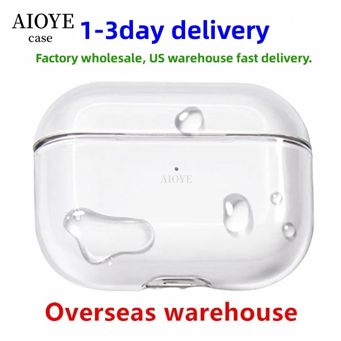 USA Stock For Airpods pro 2 3 air pod max earphones Accessories Solid Silicone Cute Protective Headphone Cover airpod pro 2nd generation TPU Shockproof Case