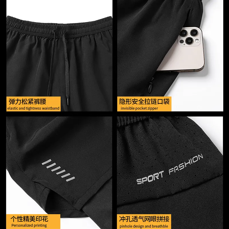 YJKVUR Men's Quick Dry gym shorts - 6 Pack, 2-in-1