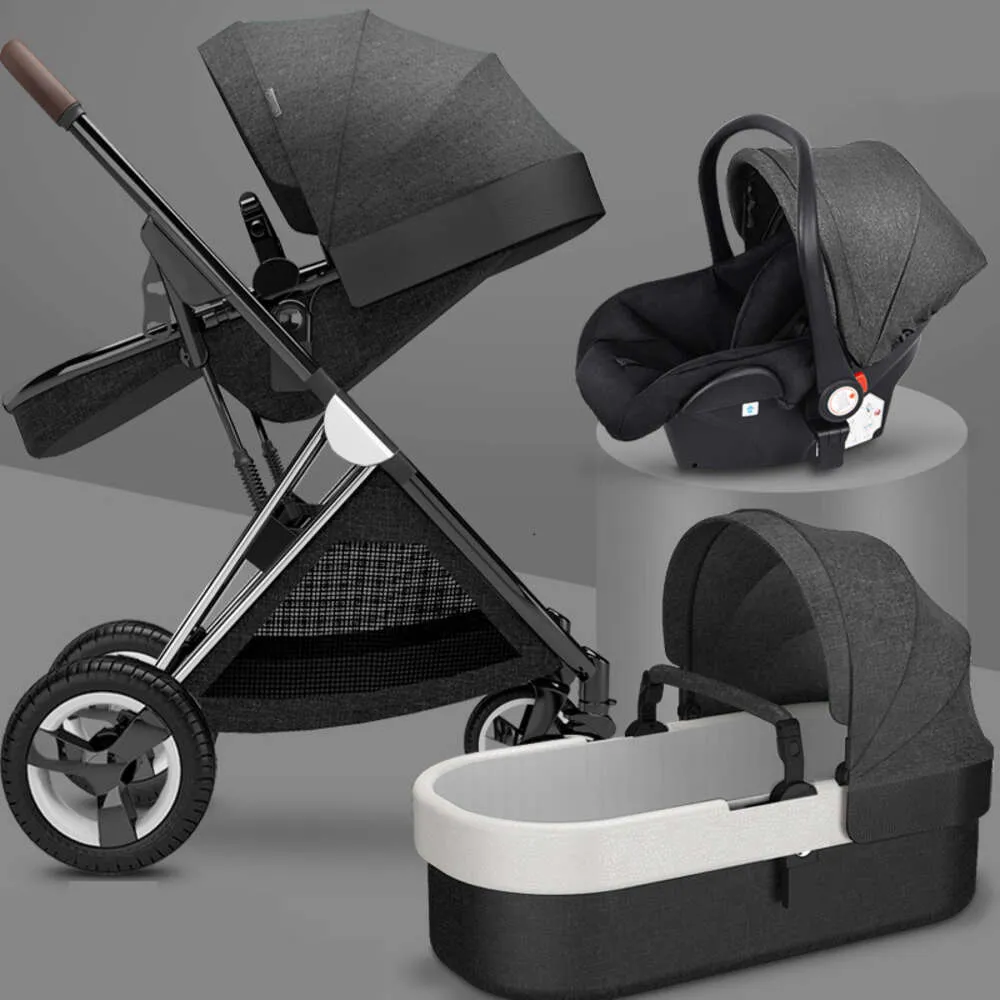 New Baby Stroller 3 In1,Four Wheels Stroller,2 In 1 Car,Kinderwagen