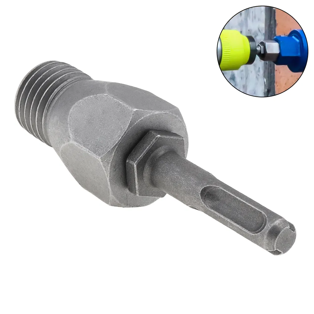Round Slot Drill Bit Adapter SDS To Arbor - For Connecting Earth Auger To Electric Drill, 105mm Long-443022