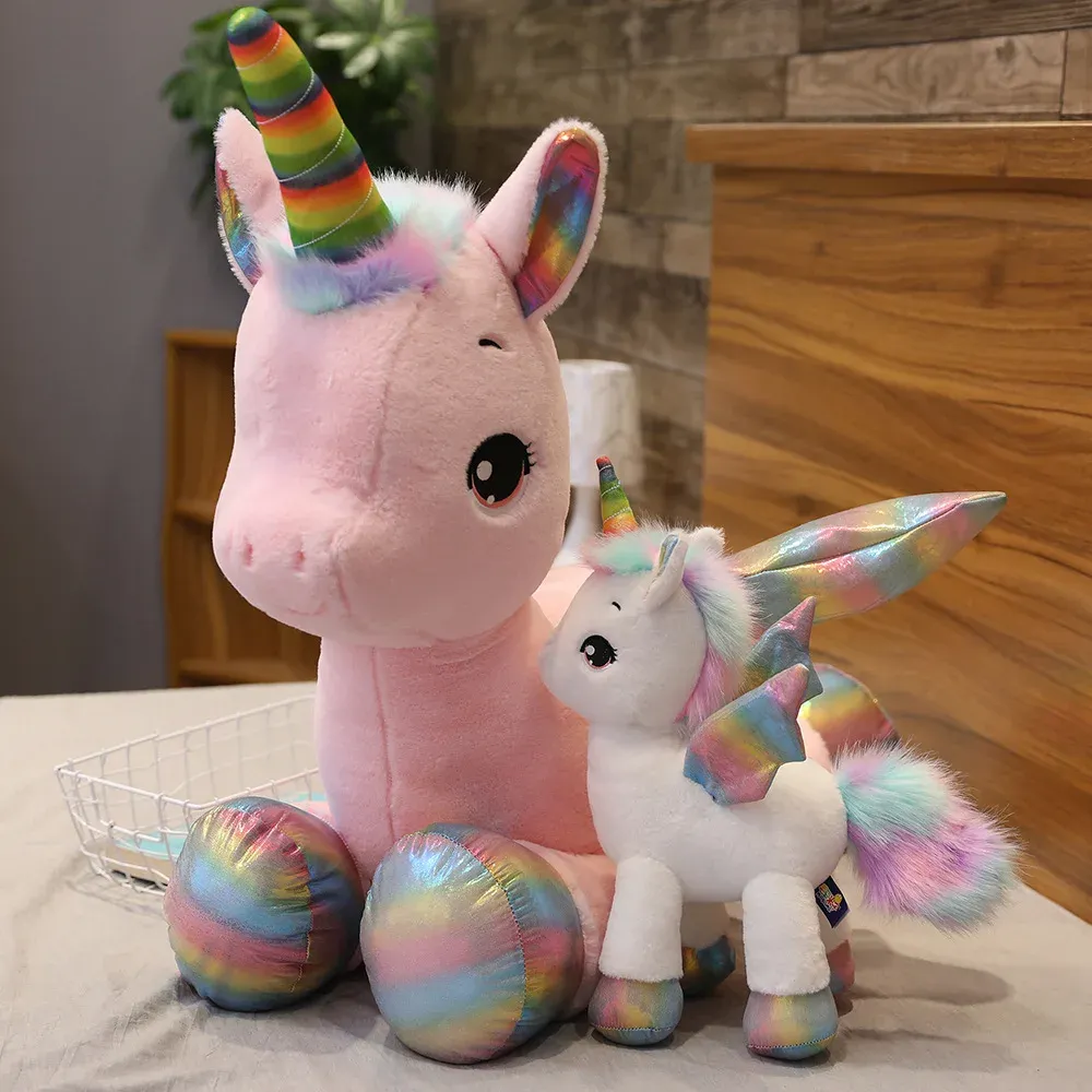 Unicorn with wings stuffed animal on sale