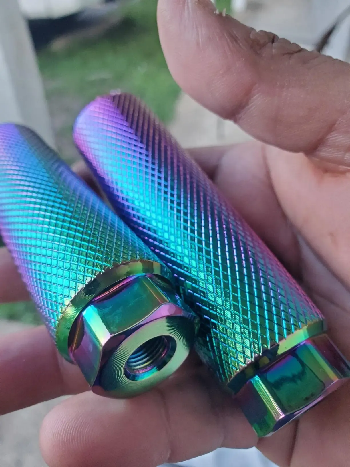 Blue bike pegs sales