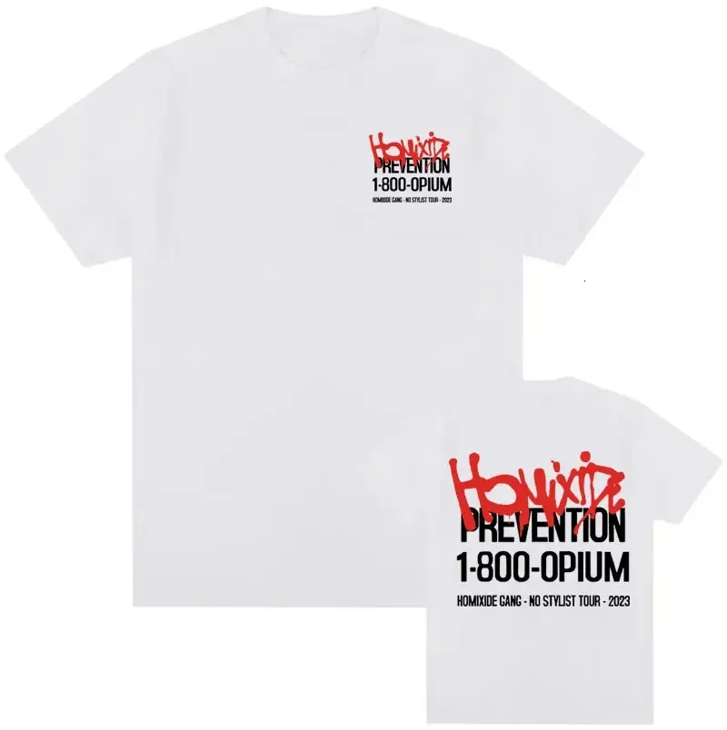 Homixide Gang 1-800-OPIUM Tour Graphic shirt with t
