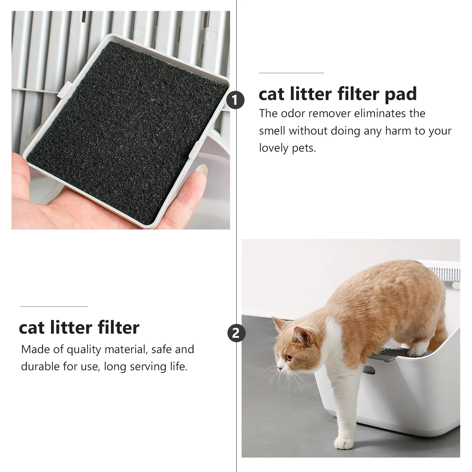 Cat litter tray filter store