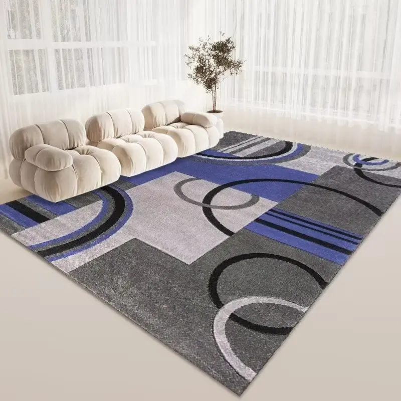 Geometric Abstract Area Rugs for Living Room Decor - Non-Slip Modern ...