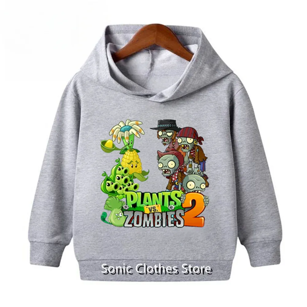 Hot Game Plant Zombie Hoodie for Kids, Girls, and Baby Boys