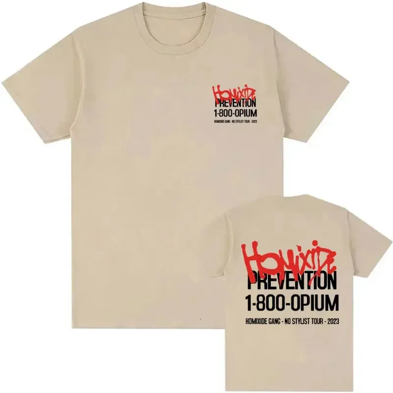 【入手困難】Homixide gang cut off tshirt opium Homixide Gang 1-800-OPIUM Tour Graphic shirt with t
