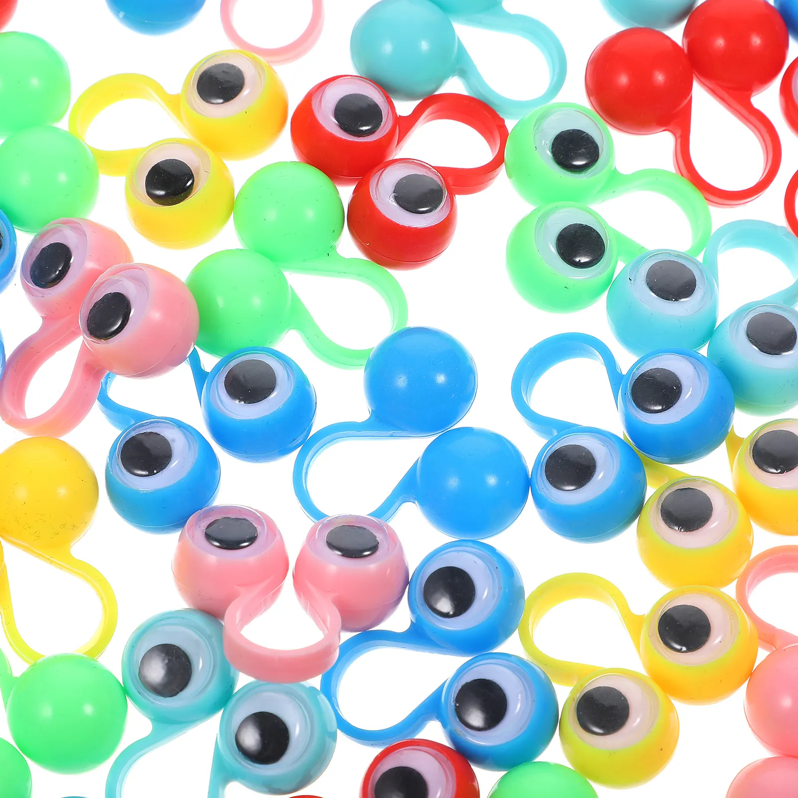 Googly Eyeball Rubber Rings Set Fun Party Favors Random Colors From Homepro16 8.15 DHgate.Com